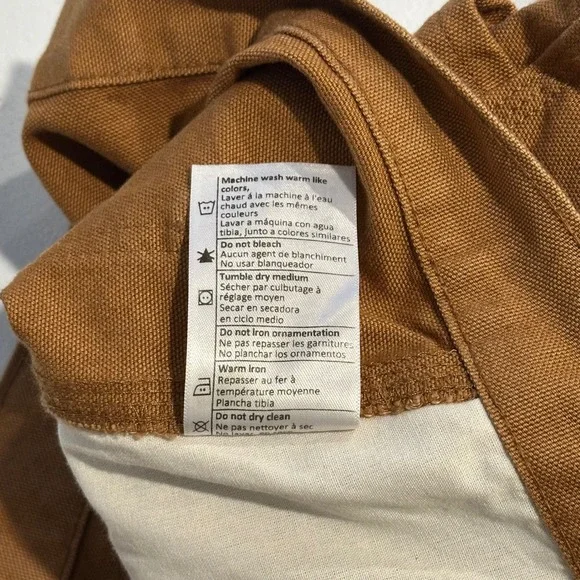 Carhartt Mens 44x36 Brown Duck Canvas Utility Work Pants Loose Fit BN0011-M - Picture 11 of 14